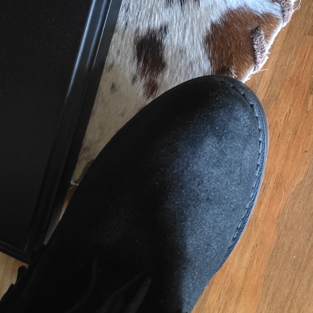 EUC Reba Fringe Leather Suede Boots - Picture 13 of 16